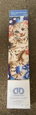 Baby Tiger Roly Poly Sealed Diamond Art Kit Diamond Dotz NIB